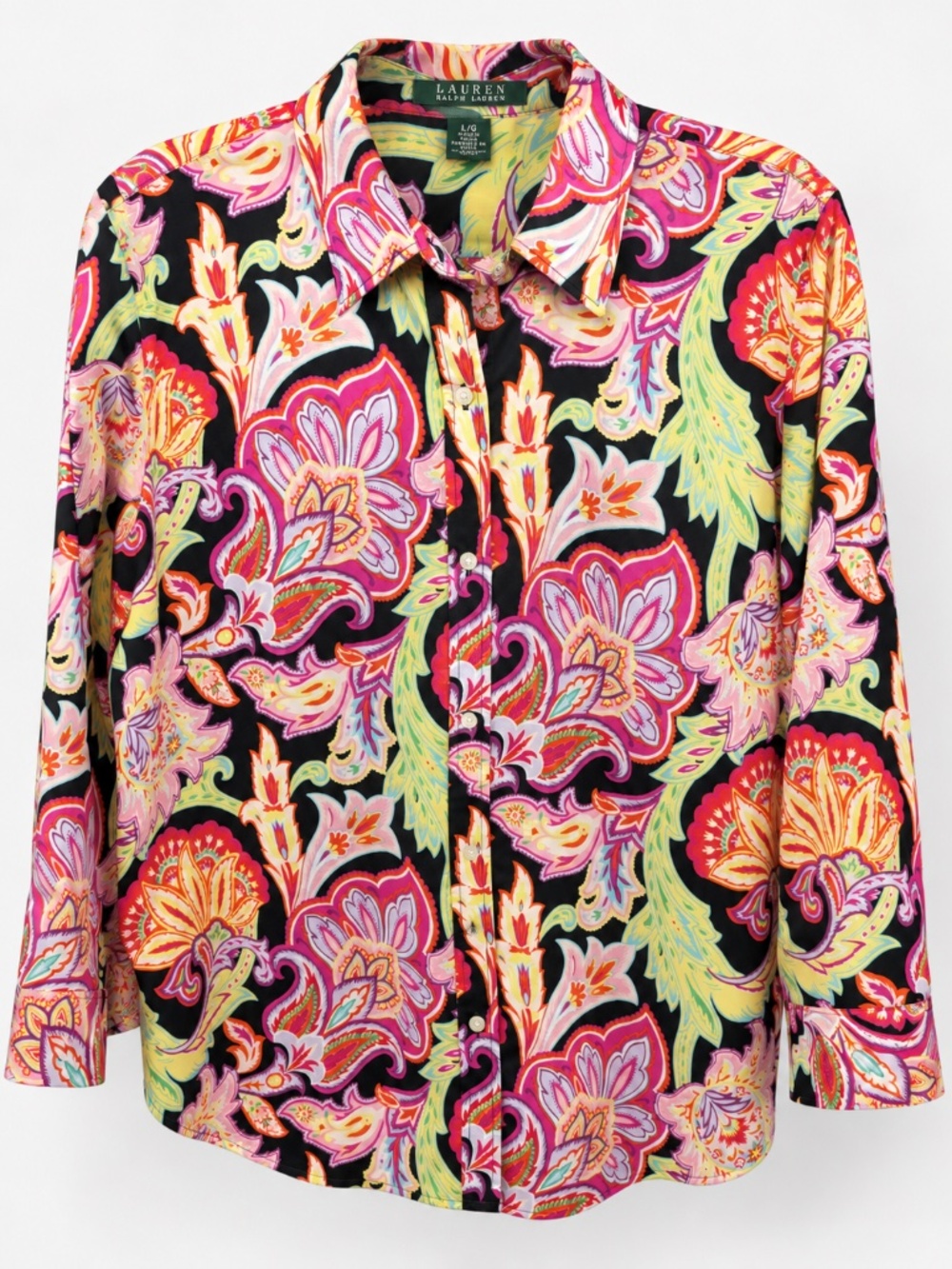 Lauren Ralph Lauren Multicolour Paisley Button-Up Shirt Size L